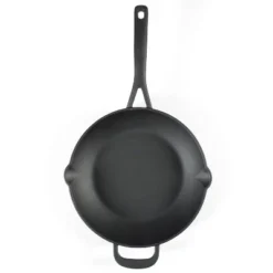 Martha Stewart 12" Pre Seasoned Cast Iron Skillet: Oven & Broiler-Safe, Smooth Surface Induction Compatible, Black -Cookware Store GUEST 96979f02 a1bf 4cad aa91 ad1c93bc6c84