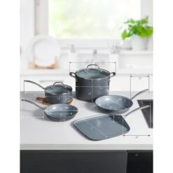 COMMERCIAL CHEF 7-Piece ECOPAN Cookware Set, Hard Anodized Aluminum Pots And Pans Set Nonstick With Skillet, Saucepan, Stock Pot And More 13 COMMERCIAL CHEF 7-Piece ECOPAN Cookware Set, Hard Anodized Aluminum Pots And Pans Set Nonstick With Skillet, Saucepan, Stock Pot And More -Cookware Store GUEST 9701a849 ef8f 445b 88c9 f1749ef080e1