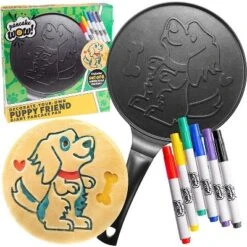 CucinaPro Jumbo Pancake Puppy Pan- Make Giant 10" Pancakes For Magical Kid's Breakfast- With 6 Edible Markers For Added Family Fun- Non Stick Griddle -Cookware Store GUEST 980f385e aa9c 4a04 b2ce 1917c2f3dcac