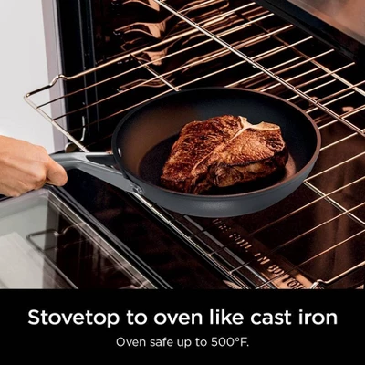 Ninja NeverStick Signature Hard-Anodized 12pc Cookware Set CW79012: Nonstick, Chip-Resistant, Oven-Safe, Tempered Glass Lids 4 Ninja NeverStick Signature Hard-Anodized 12pc Cookware Set CW79012: Nonstick, Chip-Resistant, Oven-Safe, Tempered Glass Lids - Image 2