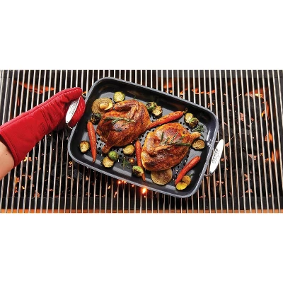 All-Clad Outdoor Nonstick Roaster Set 15x11 Inch 3 All-Clad Outdoor Nonstick Roaster Set 15x11 Inch