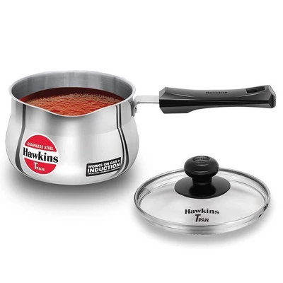 Hawkins 1.5L Stainless Steel Sauce Pan With Glass Lid: Induction & Gas Compatible, Hand Wash, 1 Year Warranty 9 Hawkins 1.5L Stainless Steel Sauce Pan With Glass Lid: Induction & Gas Compatible, Hand Wash, 1 Year Warranty - Image 7