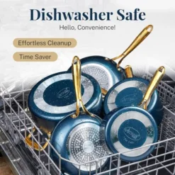 Gotham Steel Navy 20 Piece Ultra Nonstick Ceramic Cookware Set With Knutriblade Knives -Cookware Store GUEST 9961c479 dca1 4866 8547 bf4a8b311564