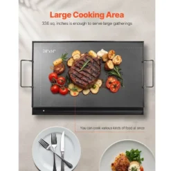 VEVOR Carbon Steel Griddle, 24x16 Inch Universal Flat Top Rectangular Plate, Gas Grill Griddle For BBQ Grill, Teppanyaki, Black 13 VEVOR Carbon Steel Griddle, 24x16 Inch Universal Flat Top Rectangular Plate, Gas Grill Griddle For BBQ Grill, Teppanyaki, Black -Cookware Store GUEST 99cb2a48 3782 46b0 89ab 6396ceb83df8