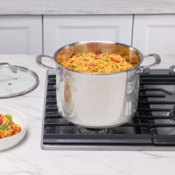 Guy Fieri's Flavortown Stainless Steel 8-Quart Stock Pot With Lid