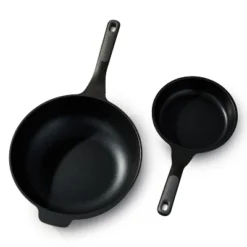 BergHOFF Leo Stone+ 2Pc Nonstick Ceramic Stir Frying Cookware Set, Recycled Cast Aluminum -Cookware Store GUEST 9b256dbb 2dea 4d56 bb85 e027de7375fa
