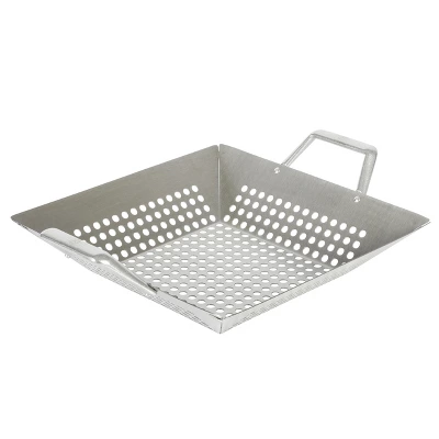 Gibson Amber 12 Inch Square Cast Aluminum BBQ Grill Topper With Handles 9 Gibson Amber 12 Inch Square Cast Aluminum BBQ Grill Topper With Handles - Image 7