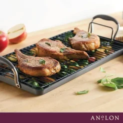 Anolon Advanced Home 10"x18" Double Burner Griddle Moonstone: Nonstick Stovetop Griddle Pan For Gas & Electric Cooktops 21 Anolon Advanced Home 10"x18" Double Burner Griddle Moonstone: Nonstick Stovetop Griddle Pan For Gas & Electric Cooktops -Cookware Store GUEST 9b3a3acd 8f3e 4e36 8c45 e2b72a3442fa