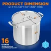NutriChef 16-Quart Stainless Steel Stockpot - 18/8 Food Grade Heavy Duty Large Stock Pot For Stew, Simmering, Soup 2 NutriChef 16-Quart Stainless Steel Stockpot - 18/8 Food Grade Heavy Duty Large Stock Pot For Stew, Simmering, Soup -Cookware Store GUEST 9b88f9d0 11b9 4ce3 8fe6 78b71722f6d5