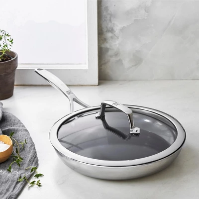ZWILLING Energy Plus 10-inch Stainless Steel Ceramic Nonstick Fry Pan With Lid 5 ZWILLING Energy Plus 10-inch Stainless Steel Ceramic Nonstick Fry Pan With Lid - Image 3