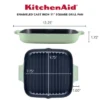 KitchenAid 11" Enameled Cast Iron Square Grill And Roasting Pan - Pistachio: Hand Wash, Electric & Gas Compatible 1 KitchenAid 11" Enameled Cast Iron Square Grill And Roasting Pan - Pistachio: Hand Wash, Electric & Gas Compatible -Cookware Store GUEST 9c236dac 7ad0 43ae 91f6 7bbc0abb7c36