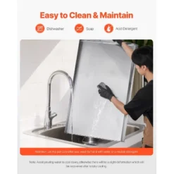 VEVOR Stainless Steel Griddle, 36x22 Inch Universal Flat Top Rectangular Plate, Gas Grill Griddle For BBQ Grill, Teppanyaki, Silver -Cookware Store GUEST 9c88c112 ab46 4a85 9c66 fb37f2f04216