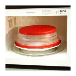 Norpro Knockdown Collapsible Microwave Food Cover, Red/Clear -Cookware Store GUEST 9cfe1423 7f07 4b40 b3b5 ab033fb38d5f