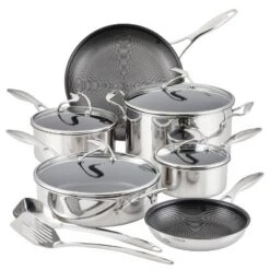 Circulon SteelShield C-Series 10pc Clad Tri-Ply Nonstick Cookware Plus Bonus Utensil Set: Stainless Steel, Induction Safe 21 Circulon SteelShield C-Series 10pc Clad Tri-Ply Nonstick Cookware Plus Bonus Utensil Set: Stainless Steel, Induction Safe -Cookware Store GUEST 9d480807 1246 4018 9703 7549c8b7a0f9