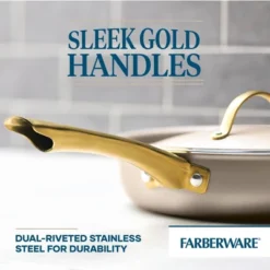 Farberware Radiant 2.75qt Nonstick Covered Saute Pan: Dishwasher-Safe, Tempered Glass Lid, Gas & Electric Compatible -Cookware Store GUEST 9dc39e35 7ead 4785 a695 160927bd72ea