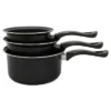 Brentwood 3-Piece Nonstick Carbon Steel Saucepan Set In Black -Cookware Store GUEST a03c852f adc7 4b9d 8f48 801c992f64d4