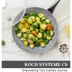 KOCH SYSTEME CS 8 Inch Frying Pan With Nonstick Granite Coatings, Gray -Cookware Store GUEST a08c987a 02b4 4a5e 8800 28b1e0fe910e
