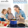 SereneLife Home Kitchen Cookware Set – 15-Piece Non-Stick Pots & Pans Set With Heat Resistant Lacquer Finish -Cookware Store GUEST a09c1a0c eb6a 4a89 a199 629d5f160cdf