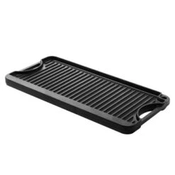 VEVOR Reversible Grill/Griddle, 20x10 Inch Pre-Seasoned Cast Iron Griddle, Portable Rectangular Pan With Handle, Family Cookware, Black -Cookware Store GUEST a0d9b888 e0c3 4147 b9b9 b46eba6bb28c