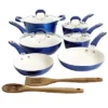 Kenmore Arlington Aluminum Ceramic Coated Nonstick Cookware Set In Metallic Blue -Cookware Store GUEST a0db4b40 d90c 4a28 b565 951bf57034d7