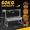 Mojgar Rotisserie Grill Roaster, 132lbs Charcoal Grill Outdoor BBQ Grill Pig Lamb Spit Roaster With Hand Crank