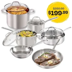 Guy Fieri's Flavortown 10-Piece Stainless Steel Cookware Set - Includes Frying Pans, Saucepans, Saute Pan And Stock Pot 15 Guy Fieri's Flavortown 10-Piece Stainless Steel Cookware Set - Includes Frying Pans, Saucepans, Saute Pan And Stock Pot -Cookware Store GUEST a2757270 1c84 43d3 94c1 66e5a7fa7602
