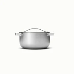 Caraway Home 6.5qt Stainless Steel Dutch Oven With Lid: Lifetime Warranty, Hand Wash, Electric & Gas Compatible