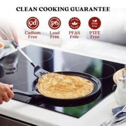 Alva Energy Ceramic Nonstick Griddle Pan Flat Nonstick Cooking Pan, Stay Cool Handle, Non Toxic, Compatible With All Stovetops & Induction Safe -Cookware Store GUEST a4864654 f8ba 47e2 b840 c24b061a0b0f