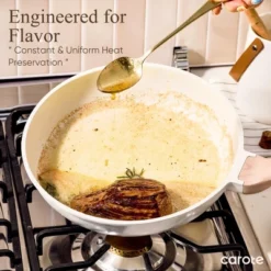 Itopfox 21-Piece Nonstick Cookware Set, White Granite Induction Pots And Pans With Frying Pans & Saucepans (PFOS, PFOA Free) -Cookware Store GUEST a6329ee3 5470 4984 9ee8 e25ac5eaee19