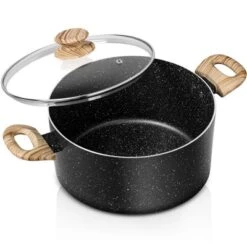 MICHELANGELO 6Quart Stock Pot With Lid, Nonstick Soup Pot With Lid, Non Stick Pot With Stay-cool Handle, Nonstick Pot For Cooking, Black Granite 19 MICHELANGELO 6Quart Stock Pot With Lid, Nonstick Soup Pot With Lid, Non Stick Pot With Stay-cool Handle, Nonstick Pot For Cooking, Black Granite -Cookware Store GUEST a63df0bc f816 4b21 82b1 79736b92729a