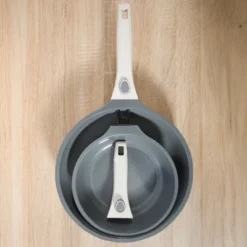 Sur La Table Kitchen Essentials Craft Studio Detachable Handle Ceramic Non Stick 8 &10 Inch Fry Pan Set -Cookware Store GUEST a6b35ee9 c589 452e a54e 9ff34f75a39b