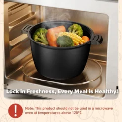 Itopfox Large Microwave Cookware Steamer - Vegetable Steamer For Cooking, Microwave Cooker With Food Container, Removable Filter And Dishwasher Safe -Cookware Store GUEST a7467aa6 8712 4c3f 9f4b f7b39a125686