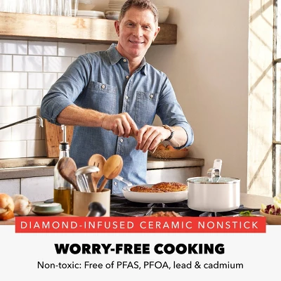 Bobby Flay 12pc Ceramic Nonstick Aluminum Cookware Set 4 Bobby Flay 12pc Ceramic Nonstick Aluminum Cookware Set - Image 2