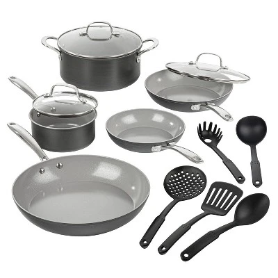 Granitestone Pro Hard Anodized 13 Piece Nonstick Cookware Set With Utensils 6 Granitestone Pro Hard Anodized 13 Piece Nonstick Cookware Set With Utensils - Image 4