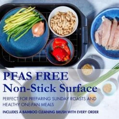 Blu. Cookware Roasting Pan With Lid And Roasting Rack, Non-Toxic -Cookware Store GUEST a799c095 9098 48ed a8da 33d324db8434