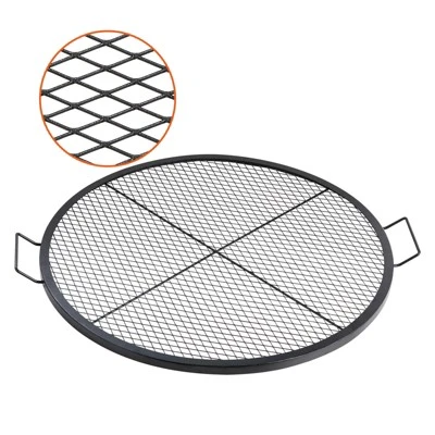 VEVOR X-Marks Fire Pit Grill Grate, Round Cooking Grate, Heavy Duty Steel Campfire BBQ Grill Grid With Handle And Support X Wire 10 VEVOR X-Marks Fire Pit Grill Grate, Round Cooking Grate, Heavy Duty Steel Campfire BBQ Grill Grid With Handle And Support X Wire - Image 8