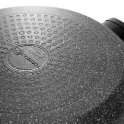 Korkmaz Ornella Nonstick Aluminum Frying Pan In Granite Black -Cookware Store GUEST a8628b12 3610 4401 9b0f 3f04fa2eeeb2