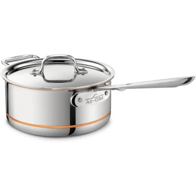 All-Clad Copper Core 5-Ply Stainless Steel Sauce Pan 3 Quart Induction Oven Broiler Safe 600F Pots And Pans, Cookware Silver 6 All-Clad Copper Core 5-Ply Stainless Steel Sauce Pan 3 Quart Induction Oven Broiler Safe 600F Pots And Pans, Cookware Silver - Image 4