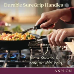 Anolon Advanced Home 14.5" Hard Anodized Nonstick Frying Pan With Helper Handle Onyx -Cookware Store GUEST a911719c e31c 4841 93c0 472490aa4004 1