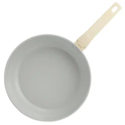 Gibson Home Barnsdall 12 Inch Nonstick Aluminum Frying Pan In Linen