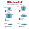 KitchenAid Hard Anodized 10pc Nonstick Ceramic Cookware Pots And Pans Set - Blue Velvet: Tempered Glass Lids, Stainless Steel Handles -Cookware Store GUEST a99a4b3e 5cb3 4d9c ba77 f208e8e9d1d8