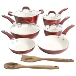 Kenmore Arlington Aluminum Ceramic Coated Nonstick Cookware Set In Metallic Red 21 Kenmore Arlington Aluminum Ceramic Coated Nonstick Cookware Set In Metallic Red -Cookware Store GUEST a9b1ff6f d46e 4242 b6c6 7ef514954a9d