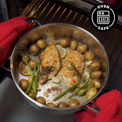 Guy Fieri's Flavortown 10-Piece Stainless Steel Cookware Set - Includes Frying Pans, Saucepans, Saute Pan And Stock Pot 7 Guy Fieri's Flavortown 10-Piece Stainless Steel Cookware Set - Includes Frying Pans, Saucepans, Saute Pan And Stock Pot - Image 5