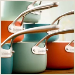 Bloomhouse 12 Piece Aluminum Enamel Cookware Set W/ Non-stick Non-toxic Ceramic Interior And Ceramic Steamer Insert -Cookware Store GUEST ab0f39f9 2b55 461b b730 e62c53c50757