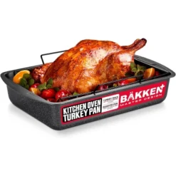 BAKKEN Nonstick Turkey Roasting Pan With Rack – 17 X 13 Inch, Large Heavy-Duty Carbon Steel Roasting Pan, Oven Safe Up To 450°F, Gray Marble 17 BAKKEN Nonstick Turkey Roasting Pan With Rack – 17 X 13 Inch, Large Heavy-Duty Carbon Steel Roasting Pan, Oven Safe Up To 450°F, Gray Marble -Cookware Store GUEST aba2ec21 da1d 4745 96a4 44a1f3ba9b17