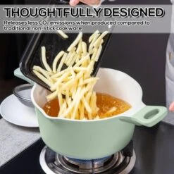 Romswi Cast Aluminum Kitchen Pots And Pans Set, 23pc Ceramic Nonstick Cookware With Utensils, Induction Compatible, Oven & Dishwasher Safe -Cookware Store GUEST ad73b7ad 98d5 4702 bcc8 93f156b13bef