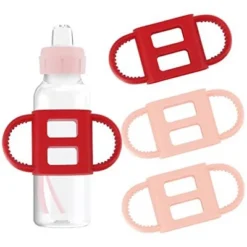 Impresa [4 Pack] Pink Bottle Handles For Dr Brown Baby Bottles - Baby Bottle Holder For Easy Grip -Cookware Store GUEST ae9b2082 d24e 48e3 93e8 1c0330cb3a11