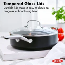 OXO Agility Series 10pc Ceramic Nonstick Aluminum Cookware Set Black: Induction Compatible, Dishwasher-Safe, Lifetime Warranty -Cookware Store GUEST af539c30 bf13 4b88 9922 d9b80232adff