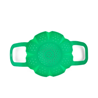 Cuisipro Silicone Vegetable Steamer, Green 8 Cuisipro Silicone Vegetable Steamer, Green - Image 6