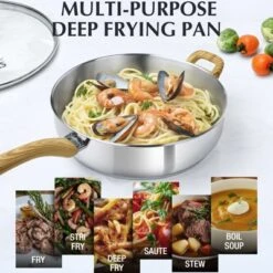 KOCH SYSTEME CS Saute Pan With Lid, Deep Frying Pan With Lid, Stylish Cool-Touch Bakelite Handle -Cookware Store GUEST aff6f7eb 05f4 4bd5 8aa5 c05621163569